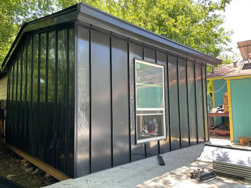 Black standing seam metal wall panels for Roof Inspection in Skowhegan